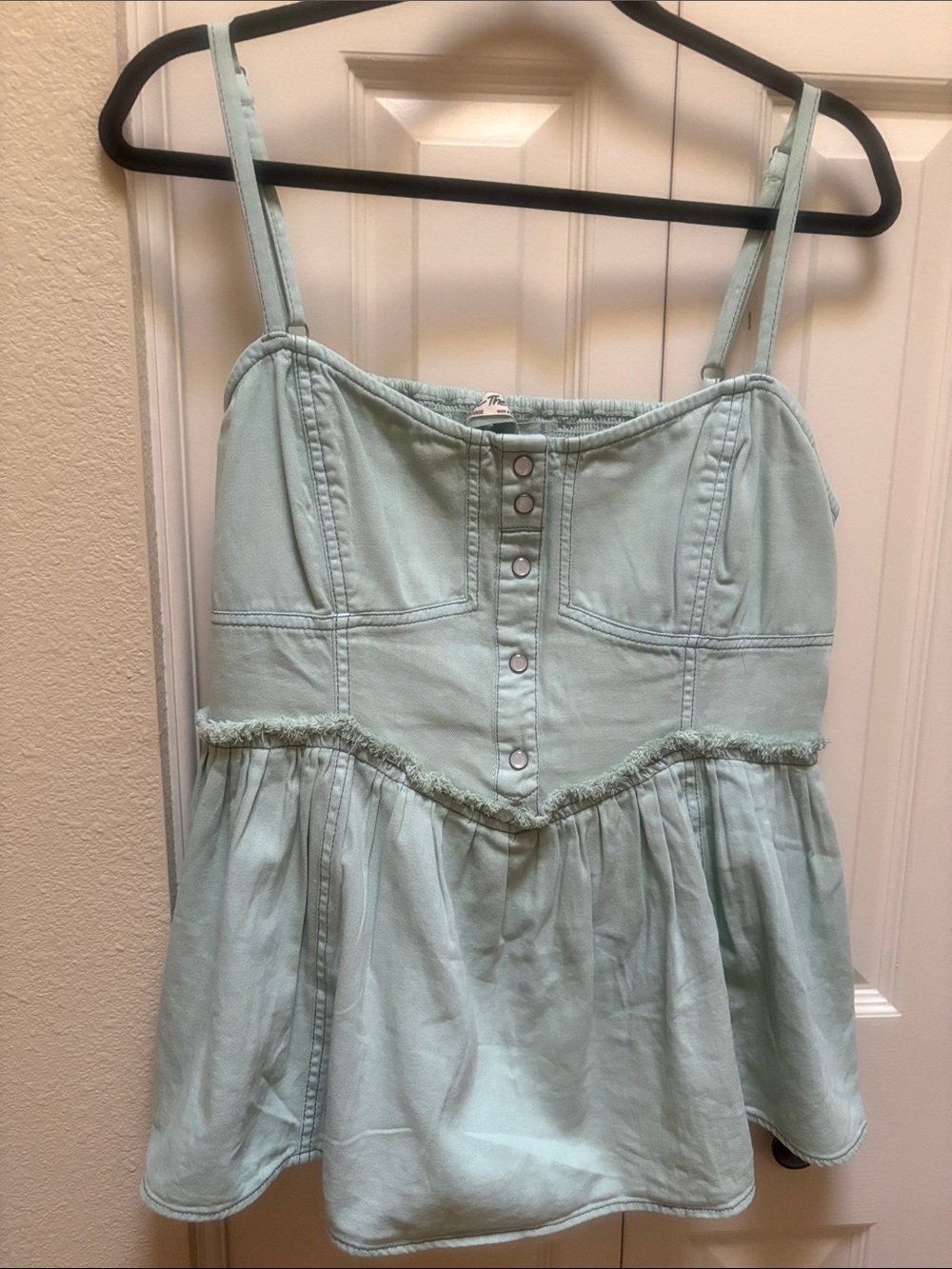 We The Free Reworked Denim Top - Picture 2 of 7